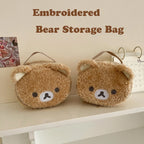 Plushes Makeup Case Anime Relaxed Bear Cosmetic Bag Women Jewelry Storage Pouch Girl Organizer Handbags Gift Hot Sales